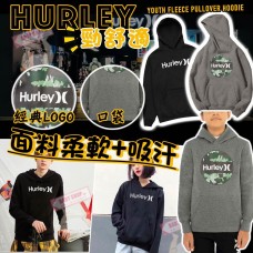 3底: Hurley 中童連帽衛衣 (深灰色)